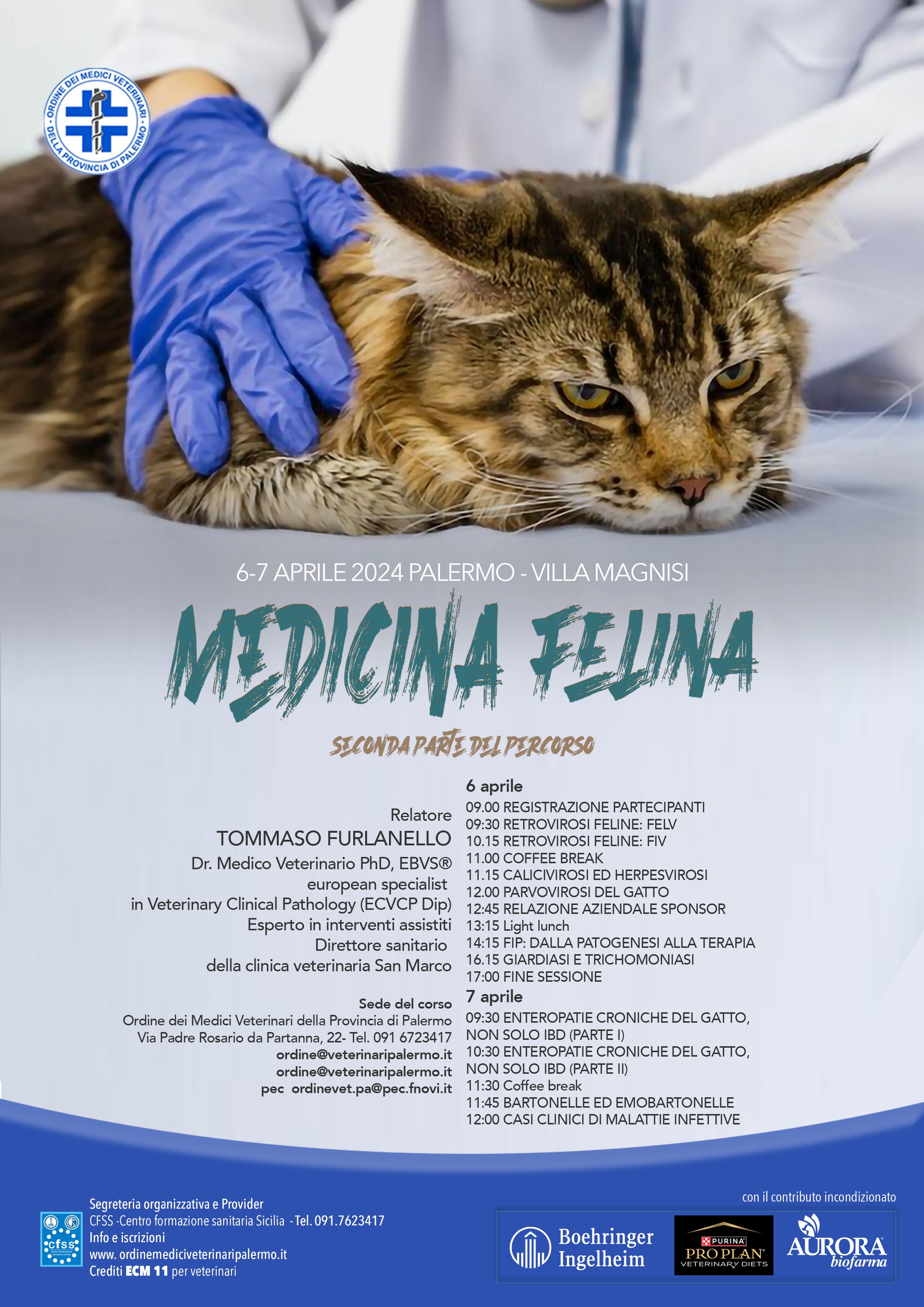 Medicina Felina - 6/7 Aprile 2024 Villa Magnisi